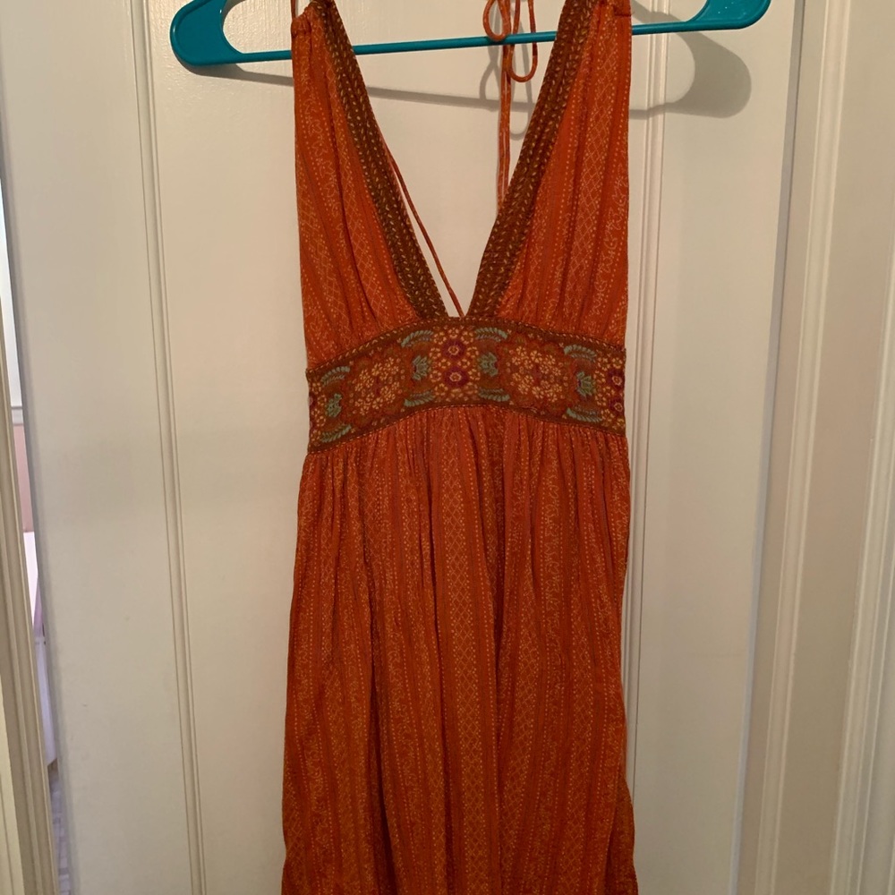 Kimchi Blue summer mini dress with strappy back